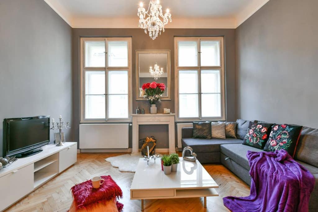 Cityscape Wenceslas Square Apartment Praag Buitenkant foto