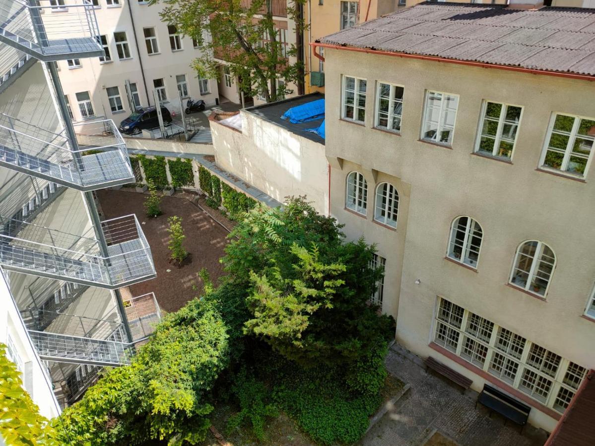 Cityscape Wenceslas Square Apartment Praag Buitenkant foto